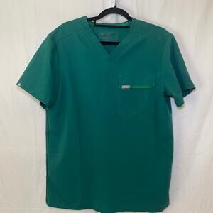 FIGS Relaxed Catarina One-Pocket Scrub Top - Womens Size M - Green